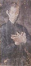 Ritratto di Padre Pirrotti prima del restauro